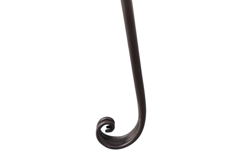 Puutarhapenkki 128 cm teräs antiikinruskea - Ruskea - Puutarhakalusteet - Ulkosohva & puutarhapenkki - Puutarhapenkki & ulkopenkki