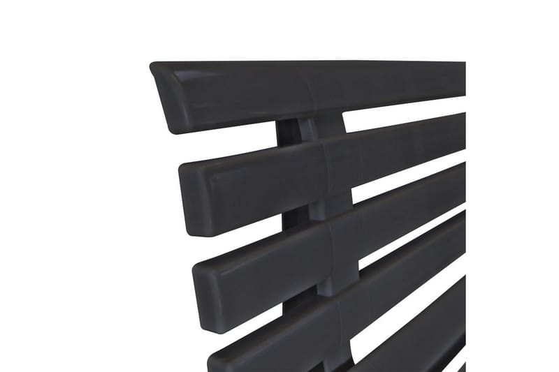 Puutarhapenkki 145,5 cm muovi antrasiitti - Antrasiitti - Puutarhakalusteet - Ulkosohva & puutarhapenkki - Puutarhapenkki & ulkopenkki