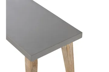 Puutarhapenkki 160 cm Harmaa ORIA - Harmaa - Puutarhakalusteet - Ulkosohva & puutarhapenkki - Puutarhapenkki & ulkopenkki