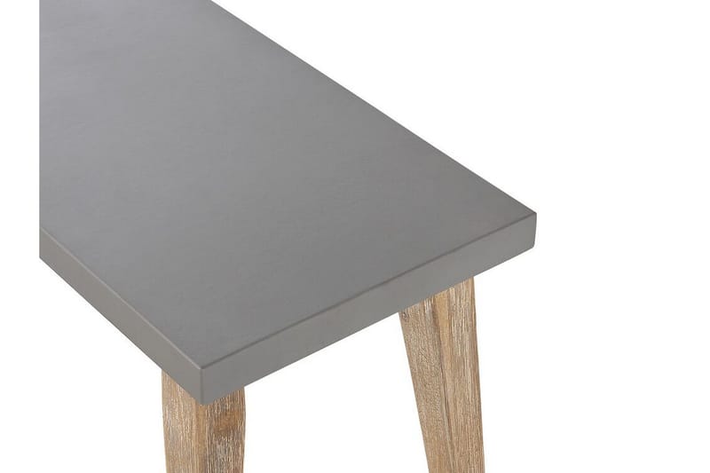 Puutarhapenkki 160 cm Harmaa ORIA - Harmaa - Puutarhakalusteet - Ulkosohva & puutarhapenkki - Puutarhapenkki & ulkopenkki