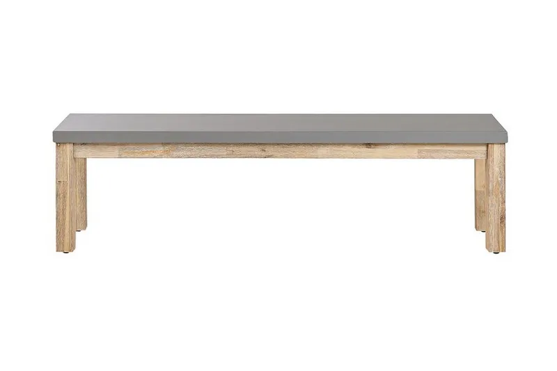 Puutarhapenkki 160 cm Harmaa OSTUNI, Harmaa