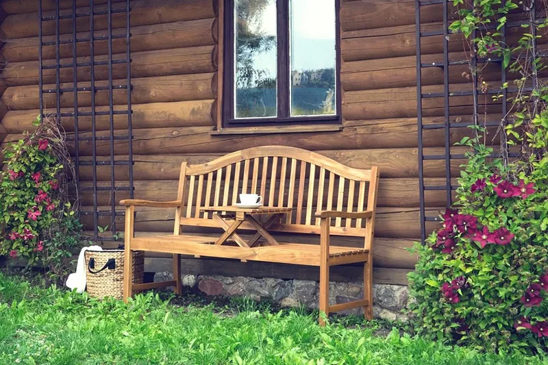 Puutarhapenkki Hilo 150 cm - Puutarhakalusteet - Ulkosohva & puutarhapenkki - Puutarhapenkki & ulkopenkki