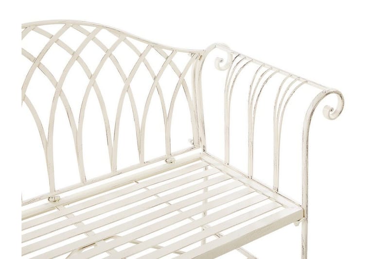 Puutarhapenkki Navahermosa - Valkoinen - Puutarhakalusteet - Ulkosohva & puutarhapenkki - Puutarhapenkki & ulkopenkki