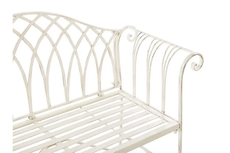 Puutarhapenkki Navahermosa - Valkoinen - Puutarhakalusteet - Ulkosohva & puutarhapenkki - Puutarhapenkki & ulkopenkki