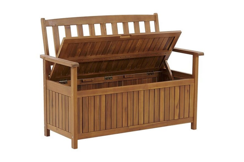 Puutarhapenkki Senija Säilytyksellä - Ruskea - Puutarhakalusteet - Ulkosohva & puutarhapenkki - Puutarhapenkki & ulkopenkki