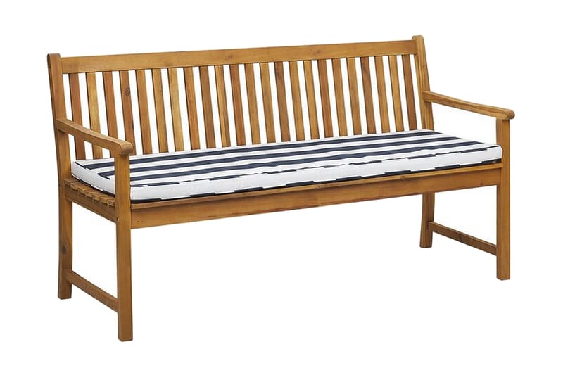 Puutarhapenkki Sutko 160 cm, Luonnonväri/Sininen/Akaasia