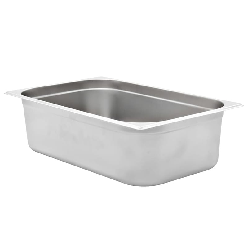 Ruokavuoat 2 kpl GN 1/1 150mm ruostumaton teräs - Hopea - Puutarhakalusteet - Ulkosohva & puutarhapenkki - Puutarhapenkki & ulkopenkki