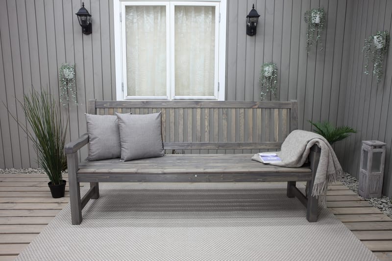 Sohva Rimforsa - Harmaa - Puutarhakalusteet - Ulkosohva & puutarhapenkki - Puutarhapenkki & ulkopenkki