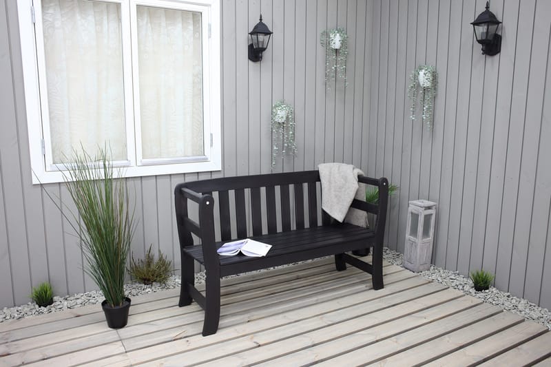 Sohva Rosenberg - Kahvimusta - Puutarhakalusteet - Ulkosohva & puutarhapenkki - Puutarhapenkki & ulkopenkki