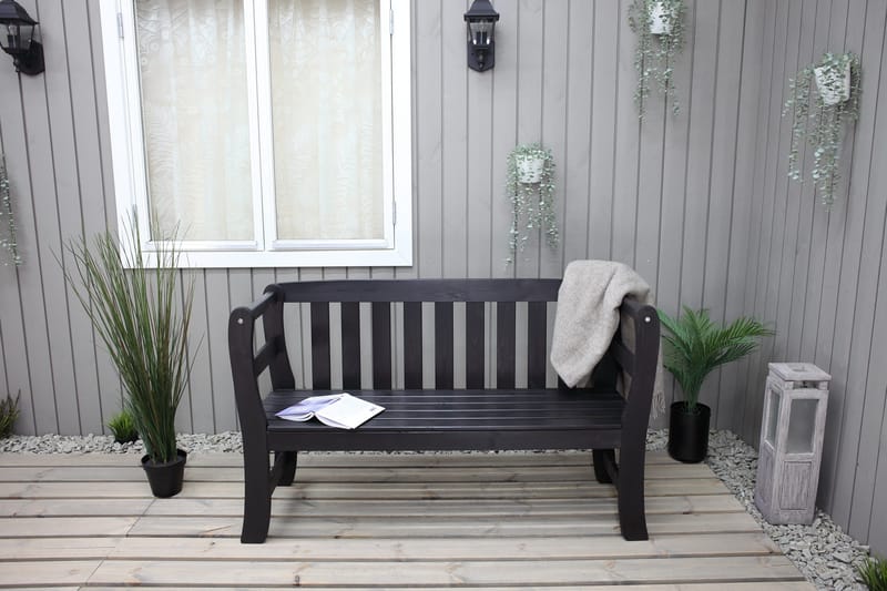 Sohva Rosenberg - Kahvimusta - Puutarhakalusteet - Ulkosohva & puutarhapenkki - Puutarhapenkki & ulkopenkki