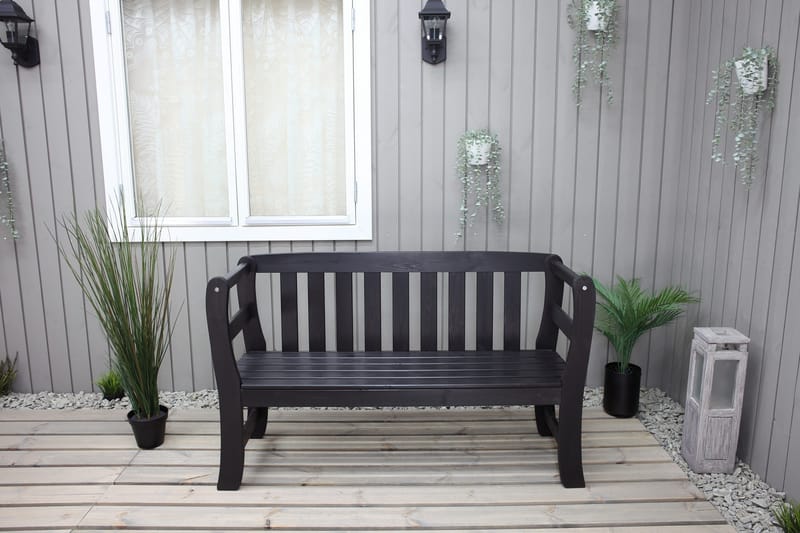 Sohva Rosenberg - Kahvimusta - Puutarhakalusteet - Ulkosohva & puutarhapenkki - Puutarhapenkki & ulkopenkki