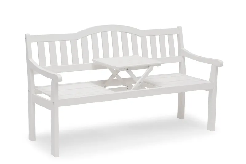 Ulkopenkki Hillerstorp Sara Saxbord - Mänty/Valkoinen - Puutarhakalusteet - Ulkosohva & puutarhapenkki - Puutarhapenkki & ulkopenkki