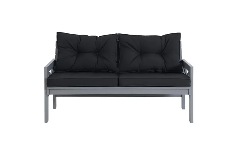 Ulkopenkki Husarn pehmusteella Mattaharmaa, KWA