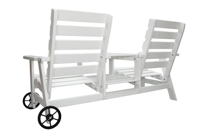 Ulkopenkki KIngdom 177 cm - Valkoinen - Puutarhakalusteet - Ulkosohva & puutarhapenkki - Puutarhapenkki & ulkopenkki