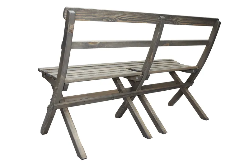 Ulkopenkki Larios 130 cm - Harmaa - Puutarhakalusteet - Ulkosohva & puutarhapenkki - Puutarhapenkki & ulkopenkki