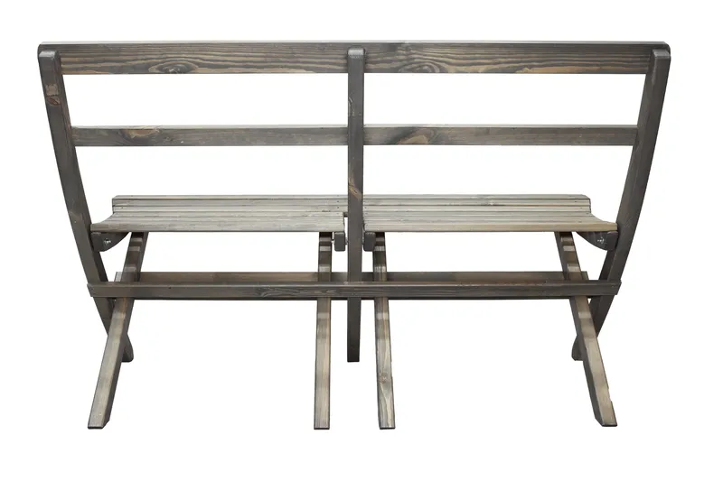 Ulkopenkki Larios 130 cm - Harmaa - Puutarhakalusteet - Ulkosohva & puutarhapenkki - Puutarhapenkki & ulkopenkki