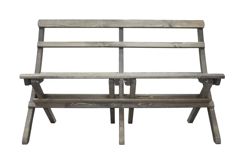 Ulkopenkki Larios 130 cm - Harmaa - Puutarhakalusteet - Ulkosohva & puutarhapenkki - Puutarhapenkki & ulkopenkki