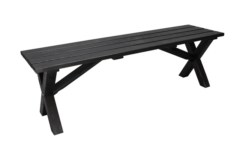 Ulkopenkki Lietinna 140 cm, Musta