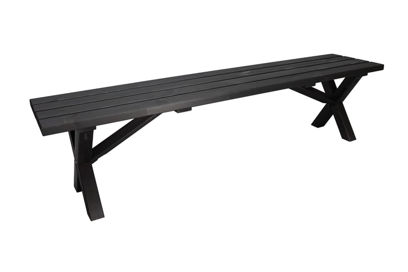 Ulkopenkki Lietinna 180 cm, Musta