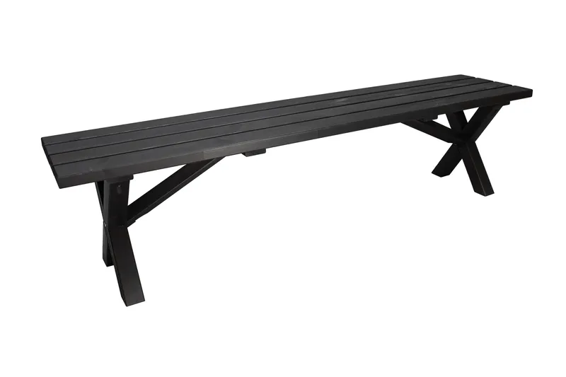 Ulkopenkki Lietinna 180 cm, Musta