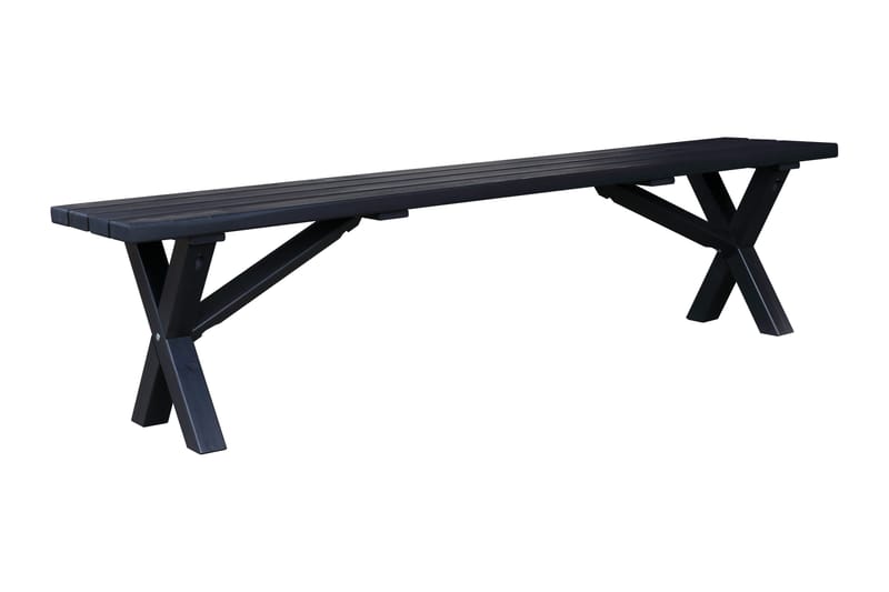 Ulkopenkki Lietinna 180 cm - Musta - Puutarhakalusteet - Ulkosohva & puutarhapenkki - Puutarhapenkki & ulkopenkki