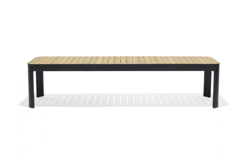 Musta/Puu Ulkopenkki Portals 182 cm