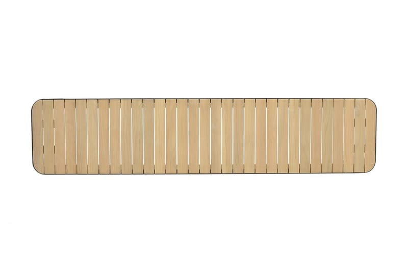 Ulkopenkki Portals 182 cm - Musta/Puu - Puutarhakalusteet - Ulkosohva & puutarhapenkki - Puutarhapenkki & ulkopenkki