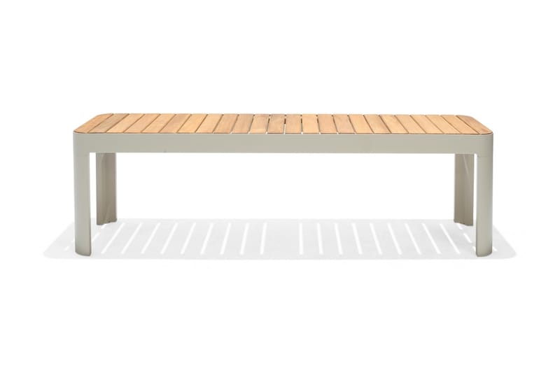 Ulkopenkki Portals 143 cm, Valkoinen/Puu