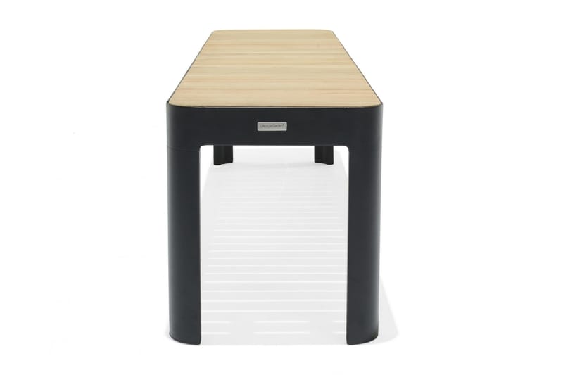 Ulkopenkki Portals 182 cm - Musta/Puu - Puutarhakalusteet - Ulkosohva & puutarhapenkki - Puutarhapenkki & ulkopenkki