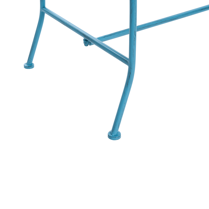 Puutarhapenkki Pavia 146 cm Rauta - Sininen - Puutarhakalusteet - Ulkosohva & puutarhapenkki - Puutarhapenkki & ulkopenkki