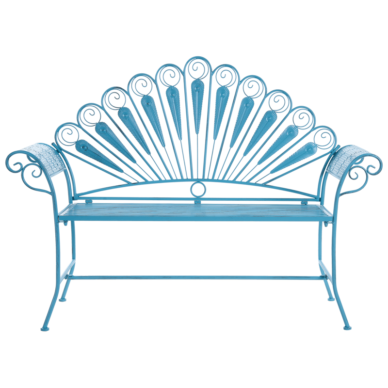 Puutarhapenkki Pavia 146 cm Rauta, Sininen