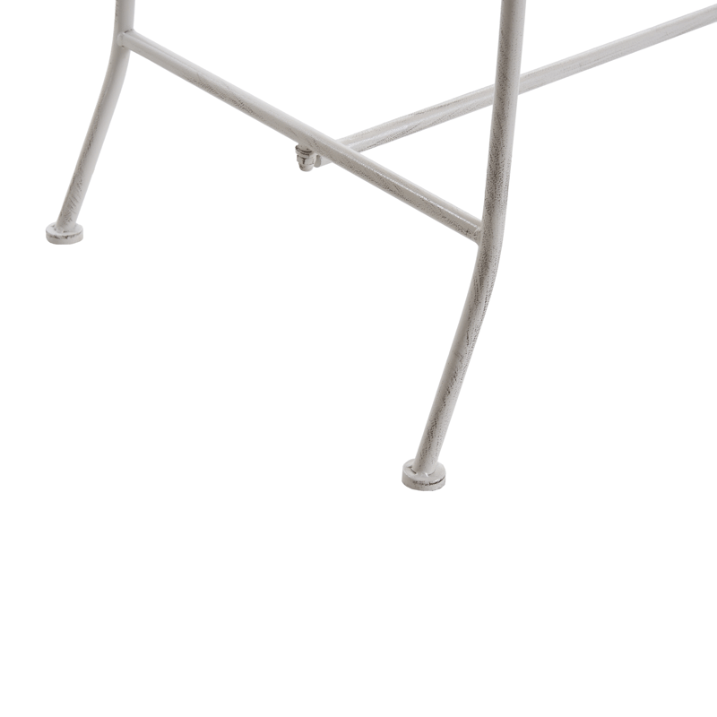 Puutarhapenkki Pavia 146 cm Rauta - Valkoinen - Puutarhakalusteet - Ulkosohva & puutarhapenkki - Puutarhapenkki & ulkopenkki