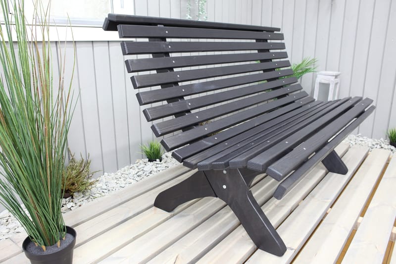 Penkki Norvald - Kahvimusta - Puutarhakalusteet - Ulkosohva & puutarhapenkki - Puutarhasohva