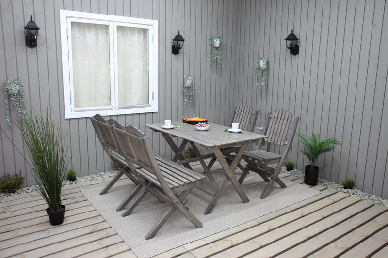 Sohva Delpino - Harmaa - Puutarhakalusteet - Ulkosohva & puutarhapenkki - Puutarhasohva