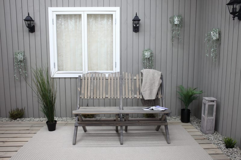 Sohva Delpino - Harmaa - Puutarhakalusteet - Ulkosohva & puutarhapenkki - Puutarhasohva