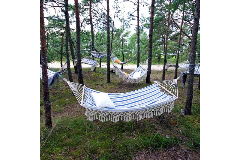 Riippukeinu Romance Siniraidallinen - Puutarhakalusteet - Ulkosohva & puutarhapenkki - Riippumatto