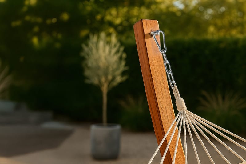 Riippumatto Hedvig telineellä - Beige - Puutarhakalusteet - Ulkosohva & puutarhapenkki - Riippumatto