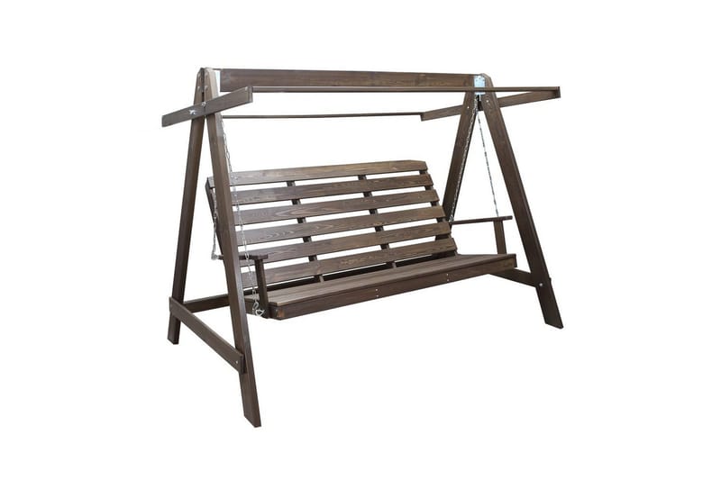 riippumatto Pelle kiitoksella - Ruskea & beige - Puutarhakalusteet - Ulkosohva & puutarhapenkki - Pihakeinu & puutarhakeinu