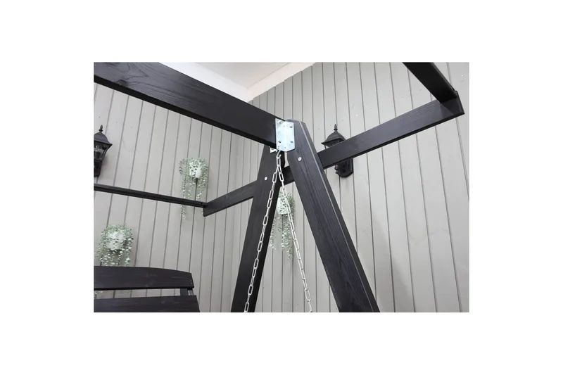 riippumatto Pelle kiitoksella Kahvi - Kahvi musta & musta - Puutarhakalusteet - Ulkosohva & puutarhapenkki - Pihakeinu & puutarhakeinu