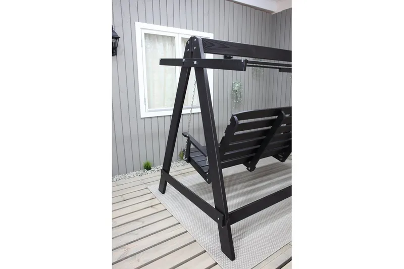 riippumatto Pelle kiitoksella Kahvi - Kahvi musta & musta - Puutarhakalusteet - Ulkosohva & puutarhapenkki - Pihakeinu & puutarhakeinu