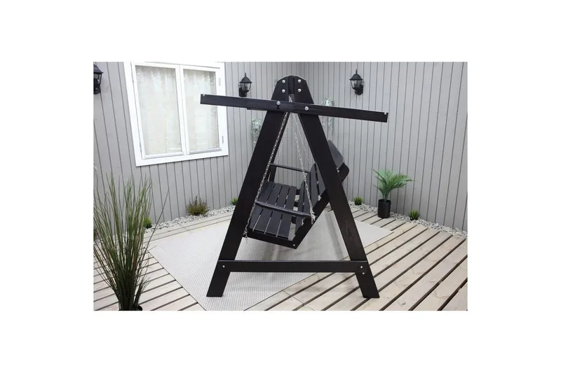 riippumatto Pelle kiitoksella Kahvi - Kahvi musta & musta - Puutarhakalusteet - Ulkosohva & puutarhapenkki - Pihakeinu & puutarhakeinu