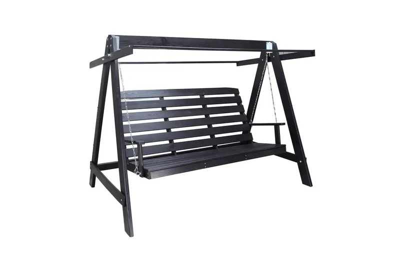 riippumatto Pelle kiitoksella Kahvi - Kahvi musta & musta - Puutarhakalusteet - Ulkosohva & puutarhapenkki - Pihakeinu & puutarhakeinu