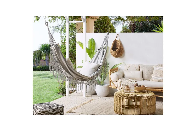 Riipputuoli Rocca - Vaaleanharmaa - Puutarhakalusteet - Ulkosohva & puutarhapenkki - Riippumatto