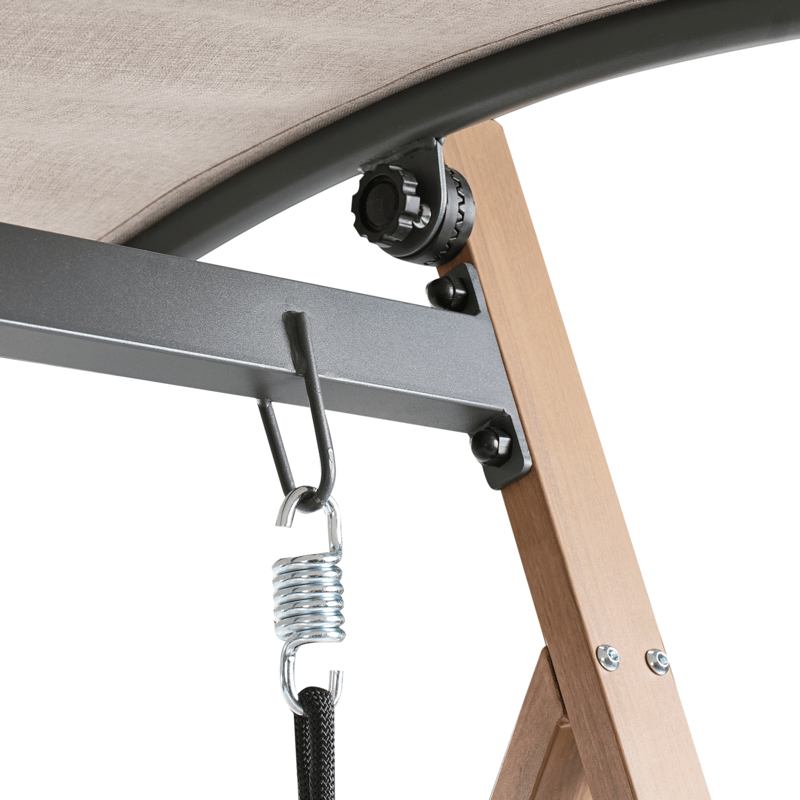 Riipputuoli ulos Bonagia Teräs - Beige/harmaa/ruskea - Puutarhakalusteet - Ulkosohva & puutarhapenkki - Pihakeinu & puutarhakeinu