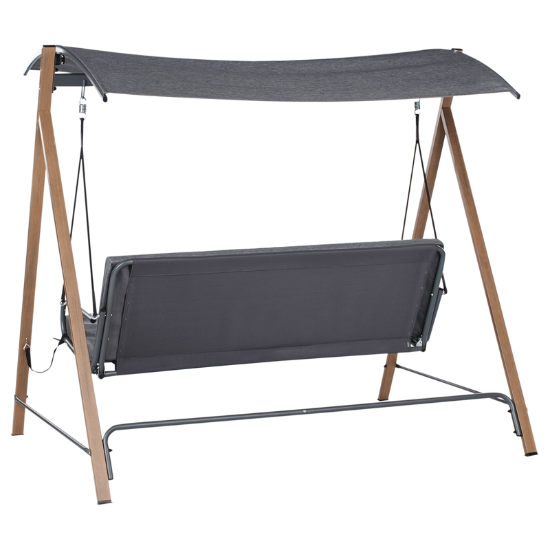 Riipputuoli ulos Bonagia Teräs - Harmaa/ruskea - Puutarhakalusteet - Ulkosohva & puutarhapenkki - Pihakeinu & puutarhakeinu