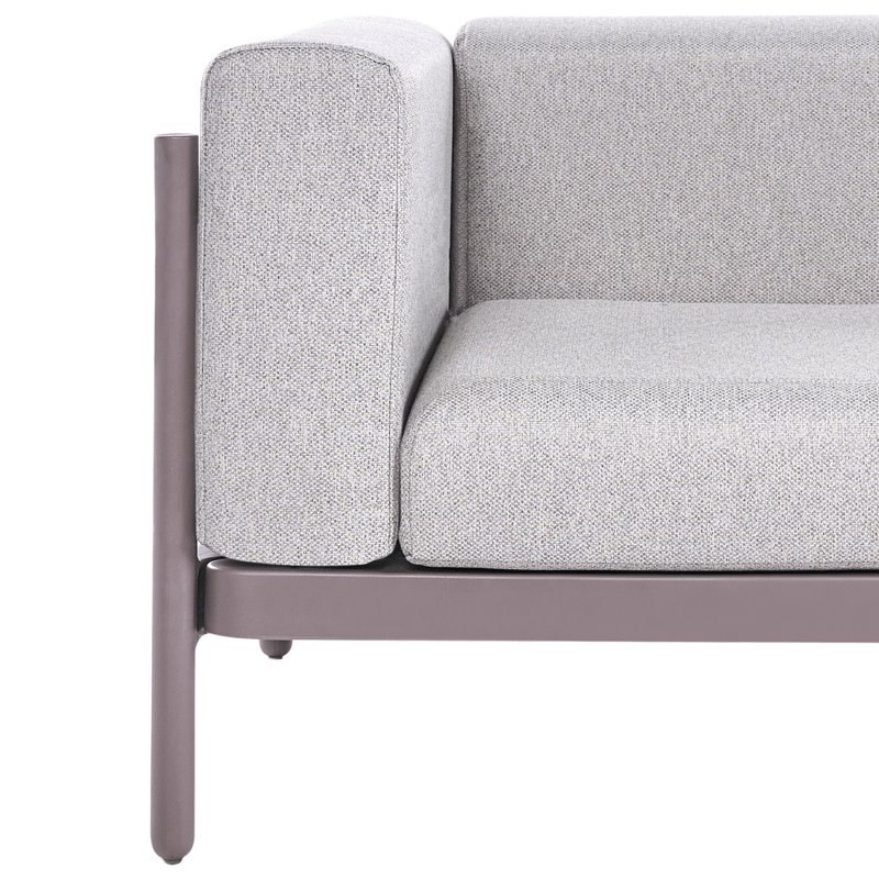 Sohva ulos 2-istuttava Ferretti - Harmaa/Beige - Puutarhakalusteet - Parveke - Parvekekalusteet - Parvekesohva