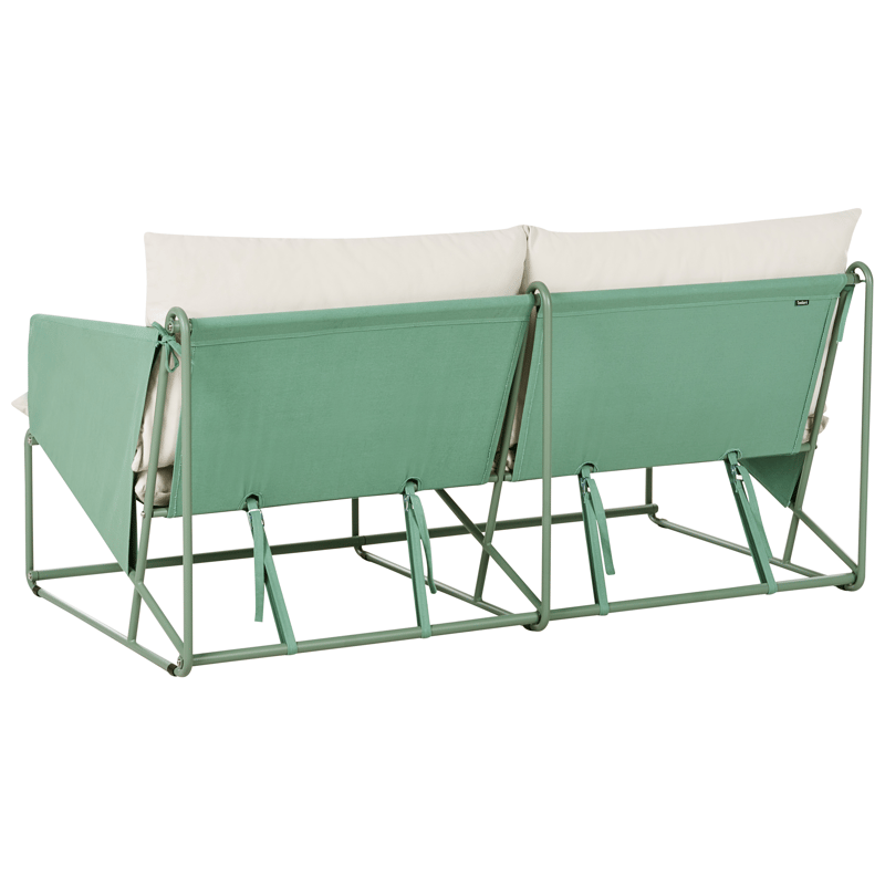 Sohva ulos 2-istuttava Ponte - Vihreä/Beige - Puutarhakalusteet - Parveke - Parvekekalusteet - Parvekesohva