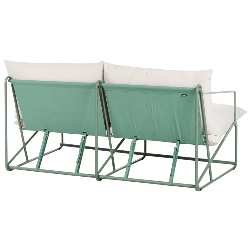 Sohva ulos 2-istuttava Ponte - Vihreä/Beige - Puutarhakalusteet - Parveke - Parvekekalusteet - Parvekesohva