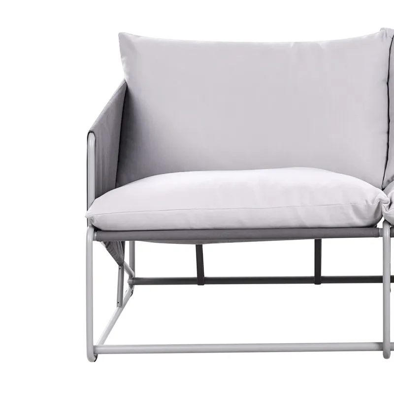 Sohva ulos 2-istuttava Ponte - Harmaa - Puutarhakalusteet - Parveke - Parvekekalusteet - Parvekesohva