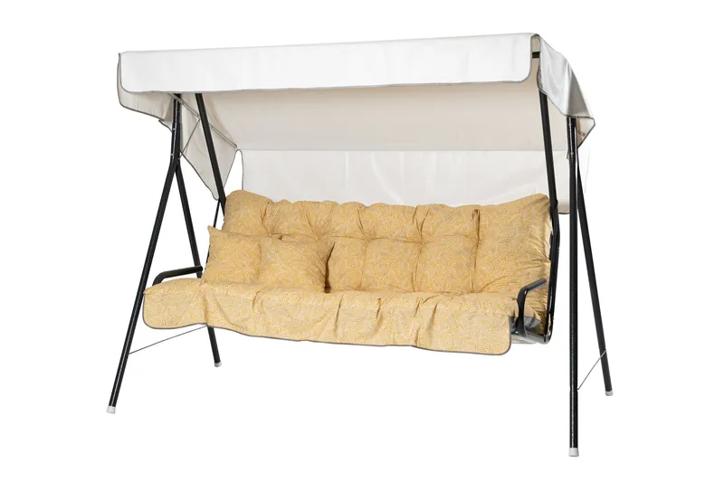 Suvi Täydellinen riippukeinu 200 cm, Harmaa/Keltainen